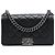 Chanel Black Old Medium Quilted Lambskin Boy Flap Nero