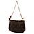 Louis Vuitton Brown Monogram Christmas Animation Mini Courchevel Pochette Accessories Marrone - vista 2