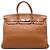 Hermès Brown Clemence Birkin Retourne 40 Marrone