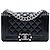 Chanel Black Small Quilted Crinkled Patent Boy Flap Noir
