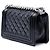 Chanel Black Small Quilted Crinkled Patent Boy Flap Noir - vue 2
