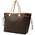 Louis Vuitton Brown Monogram Neverfull GM Marrone - vista 2