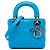 Dior Blue Mini Lambskin Cannage Lady Dior