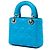 Dior Blue Mini Lambskin Cannage Lady Dior - vista 2