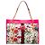 Borsa Tote Gucci Rajah Flora Large in tela bianca