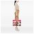Borsa Tote Gucci Rajah Flora Large in tela bianca - vista 6
