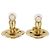 Orecchini a clip rotondi placcati oro Chanel Gold CC D'oro - vista 3