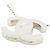 Collana Specchio Chanel CC in Ottone e Pelle d'Agnello Argentata Argento - vista 5