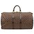 Louis Vuitton Brown Damier Ebene Keepall Bandouliere 55 Marrone - vista 3