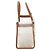 Sac à main Miu Miu en maille brodée avec garnitures en cuir blanc - vue 9