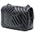 Chanel Mini Rectangular Classic Chevron Crumpled Patent So Black Single Flap Nero - vista 2