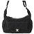 Borsa Bowling Chanel in nylon effetto velluto matelassé Large CC Nera Nero - vista 2
