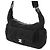 Borsa Bowling Chanel in nylon effetto velluto matelassé Large CC Nera Nero - vista 3