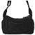 Borsa Bowling Chanel in nylon effetto velluto matelassé Large CC Nera Nero - vista 5