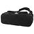 Borsa Bowling Chanel in nylon effetto velluto matelassé Large CC Nera Nero - vista 6