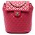 Chanel Urban Spirit Mini Rucksack aus gestepptem Lammleder in Rot