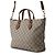 Gucci GG Supreme Leder-Tote-Bag Braun Beige - Ansicht 2