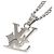 Collana con pendente Louis Vuitton Monogram Row Argento - vista 6