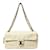 Borsa a tracolla con catena Chanel verde e bianca Bianco