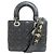 Christian Dior Lady Cannage 2-Way Handtasche Schwarz