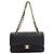Borsa a tracolla Chanel Matelassé Double Flap Nero
