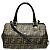 Fendi Zucca Pattern Vintage Boston Bag Braun
