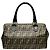 Fendi Zucca Pattern Vintage Boston Bag Braun - Ansicht 2