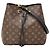 Néonoé Borsa Louis Vuitton Neo Noe MM Marrone Nero Bianco Monogramma