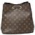 Néonoé Borsa Louis Vuitton Neo Noe MM Marrone Nero Bianco Monogramma - vista 2