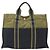 Hermès Borsa Hermes Fourre-Tout Tote MM Verde Cachi Blu navy - vista 2