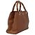 Borsa a mano in pelle Gucci Bamboo Marrone - vista 3