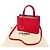 Borsa a mano Fendi in pelle rossa Rosso - vista 6