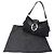 Bulgari Borsa Bvlgari in tela nera Nero - vista 7