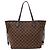 Borsa a mano Louis Vuitton Damier da donna Borsa Tote Neverfull MM Marrone Damier ebene - vista 2