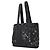 Mini borsa a mano Chanel nera con paillettes e perline Nero - vista 2