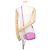 Gucci GG Marmont Schultertasche aus Leder mit Kette Lila - Ansicht 4