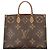 Borsa Tote Louis Vuitton Monogram Reverse Giant OnTheGo GM Rosso Monogramma