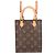 Borsa Louis Vuitton Monogram Petite Sac Plat Marrone Monogramma