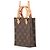 Borsa Louis Vuitton Monogram Petite Sac Plat Marrone Monogramma - vista 2
