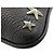 Borsa a tracolla in pelle con motivo stella borchiata Jimmy Choo Nero - vista 12