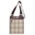Borsa a tracolla lunga Burberry Check Marrone Beige