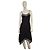 Vestido Ted Baker negro con rayas blancas