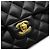 Borsa a tracolla con catena Chanel Matelasse in pelle d'agnello Nero - vista 13