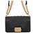 Borsa a tracolla Chanel Boy Matelassé Nera Nero