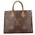 Borsa Tote Louis Vuitton Monogram Reverse Giant OnTheGo MM Marrone