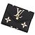 Cartera Tri-fold Louis Vuitton Monogram Empreinte Negro Beige