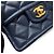 Borsa a tracolla Chanel Mini Matelassé con catena Blu navy - vista 7