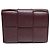 Cartera tri-fold Cassette Bottega Veneta Burdeos - vista 2
