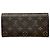 Louis Vuitton Portefeuille Emilie Long Wallet Marrone Monogramma - vista 2