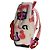 Zaino MARC JACOBS in eco-pelliccia con logo Graffiti Red Pocket Cuddle Rosa Bianco Rosso Blu D'oro Verde Porpora - vista 5